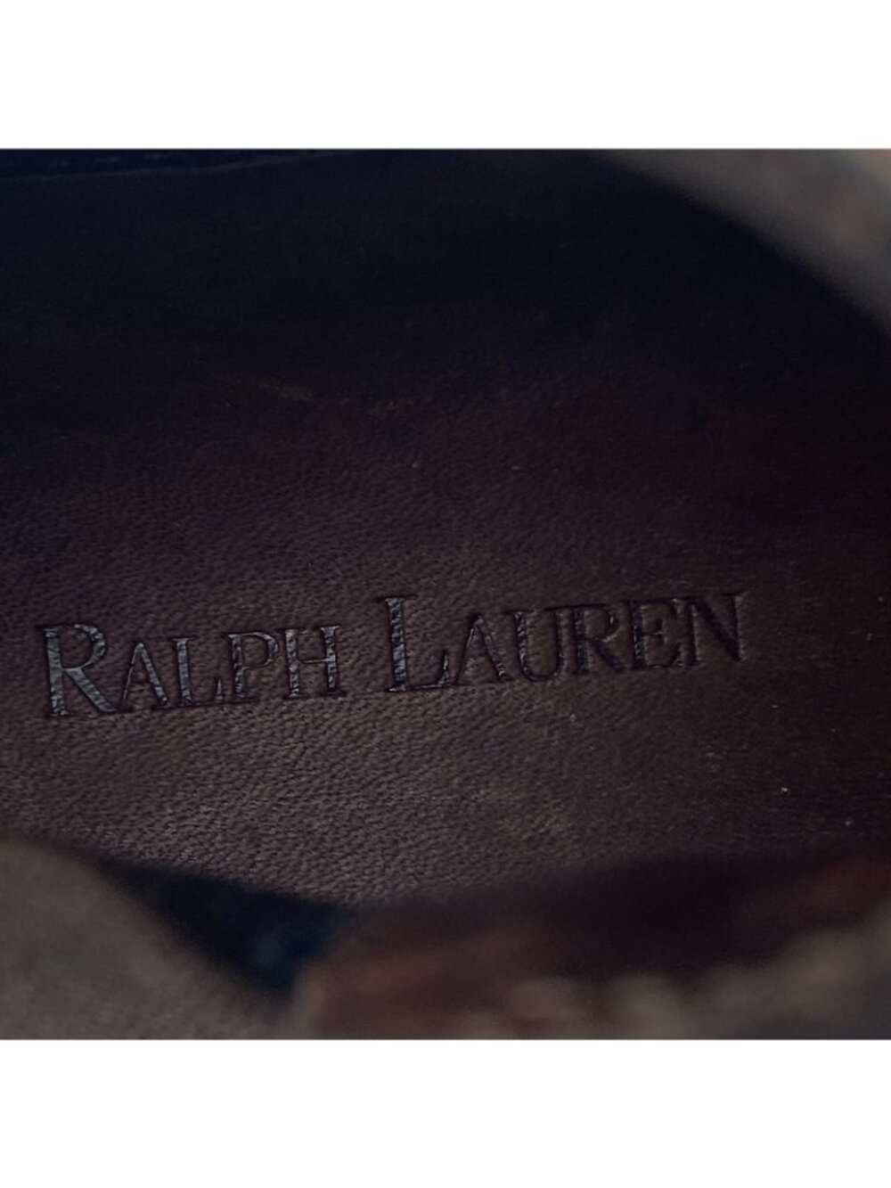 Polo Ralph Lauren Boots Brown Leather Woman's Size 5.5 B Pull On - Picture 10 of 11
